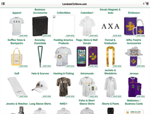 Tablet Screenshot of lambdachistore.com